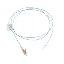FP1B-LC5V-01AQ Fiber, Pigtail, Simplex, 900um Buffered, XGLO, Multimode, LC, OM4, 50/125, Aqua, OFNR, 1 Meter